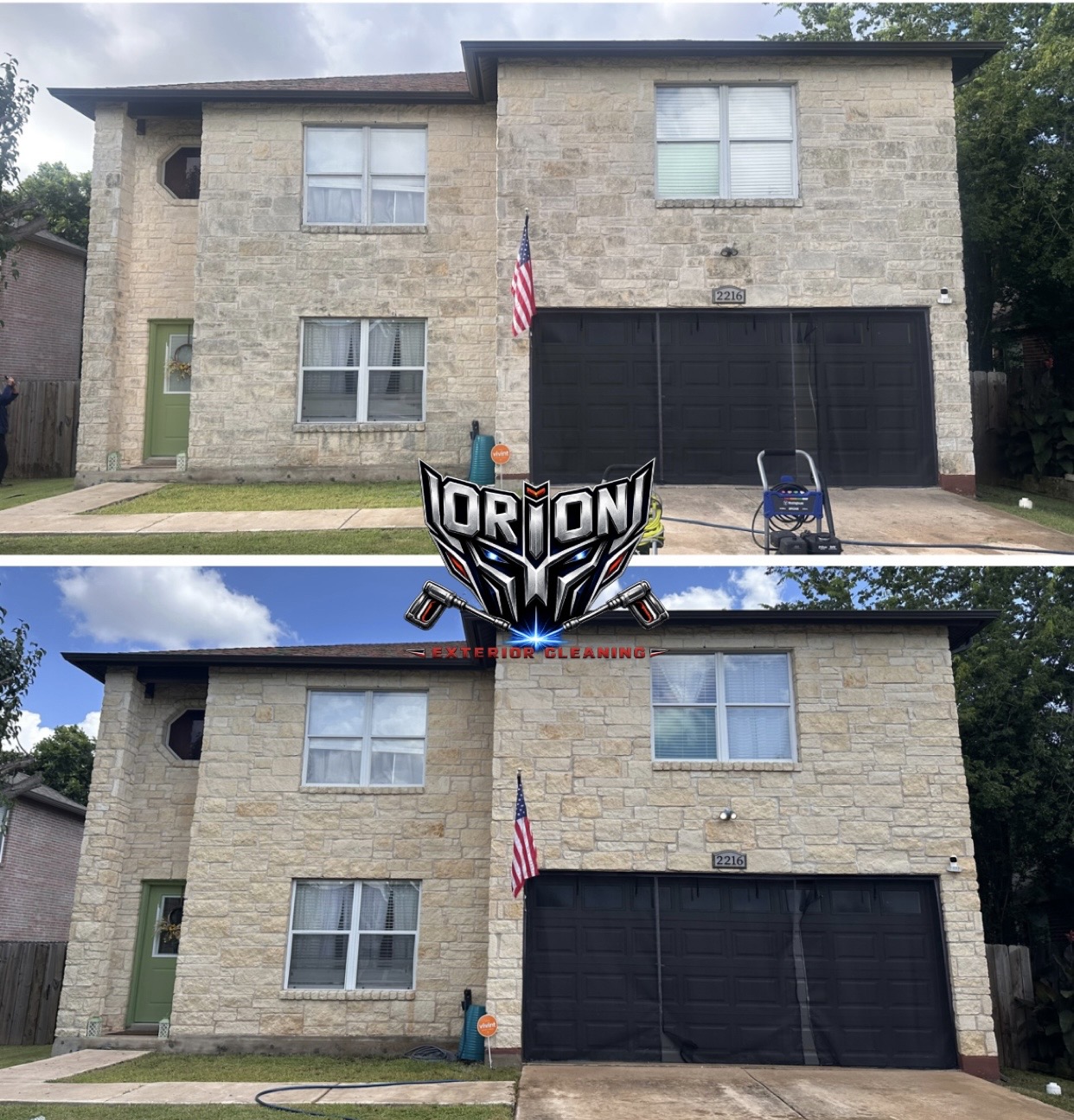 House soft washing in Leander, TX