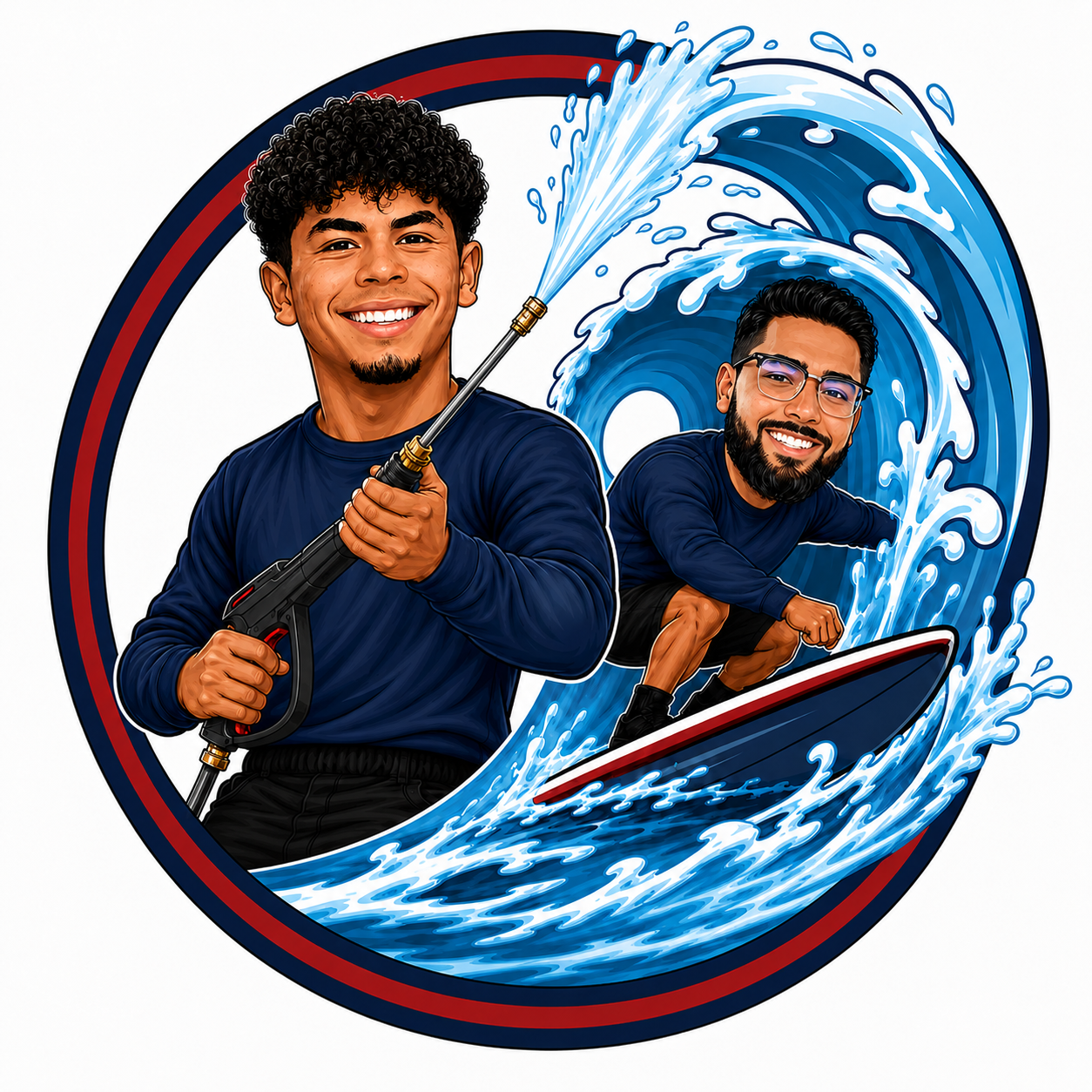 Vince Rodriguez and Arturo Alcantar, owners of Orion Exterior Cleaning